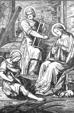 In Nazareth, Jesus was obedient to His mother and to Saint Joseph.